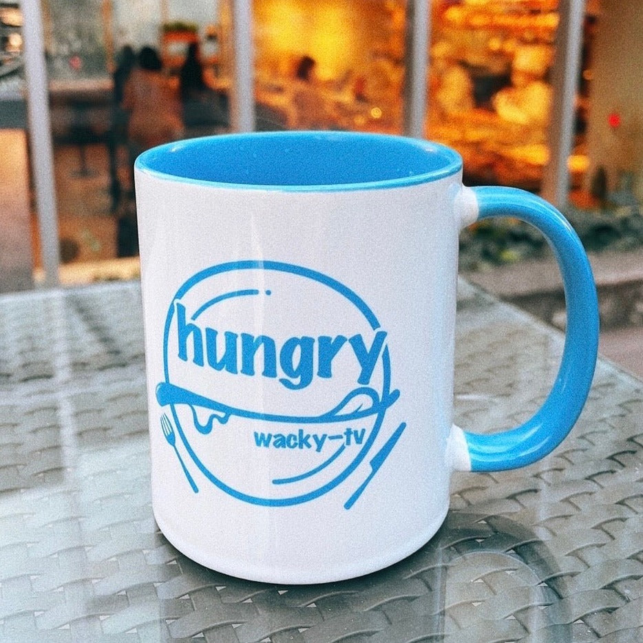"hungry" MUG【Blue】