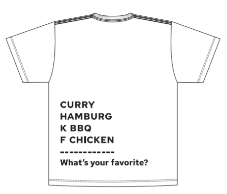 GOURMET T-SHIRTS (WHITE)